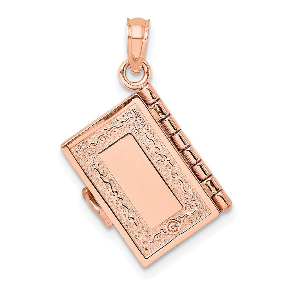 3-D HOLY BIBLE with Lord's Prayer and Moveable Pages Pendant - WBC