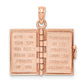 3-D HOLY BIBLE with Lord's Prayer and Moveable Pages Pendant - WBC