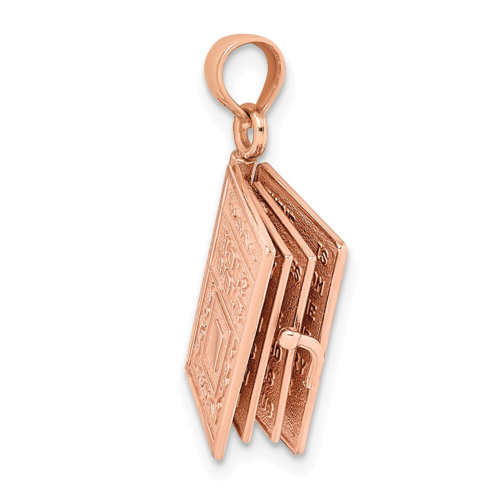 3-D HOLY BIBLE with Lord's Prayer and Moveable Pages Pendant - WBC