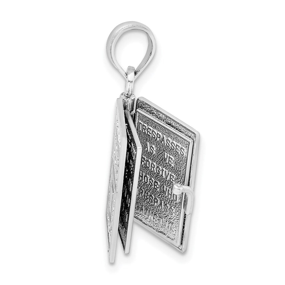 3-D HOLY BIBLE with Lord's Prayer and Moveable Pages Pendant - WBC
