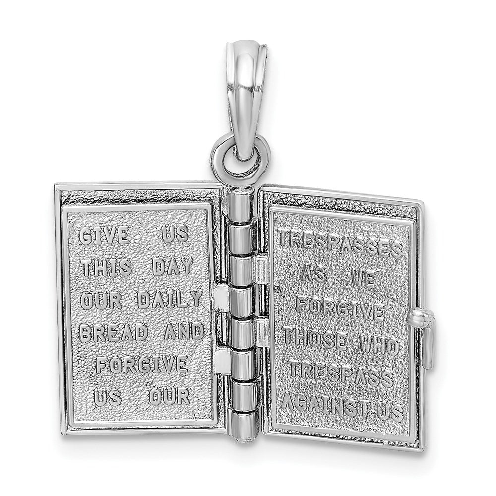 3-D HOLY BIBLE with Lord's Prayer and Moveable Pages Pendant - WBC