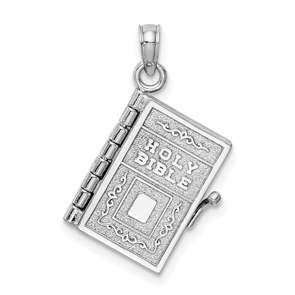 3-D HOLY BIBLE with Lord's Prayer and Moveable Pages Pendant - WBC