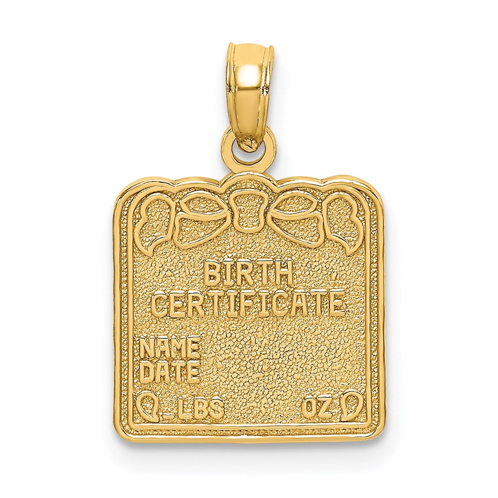 BIRTH CERTIFICATE Charm - WBC