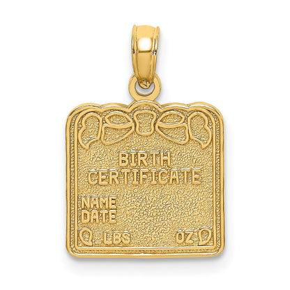 BIRTH CERTIFICATE Charm - WBC