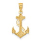Polished Anchor with Rope Pendant - WBC