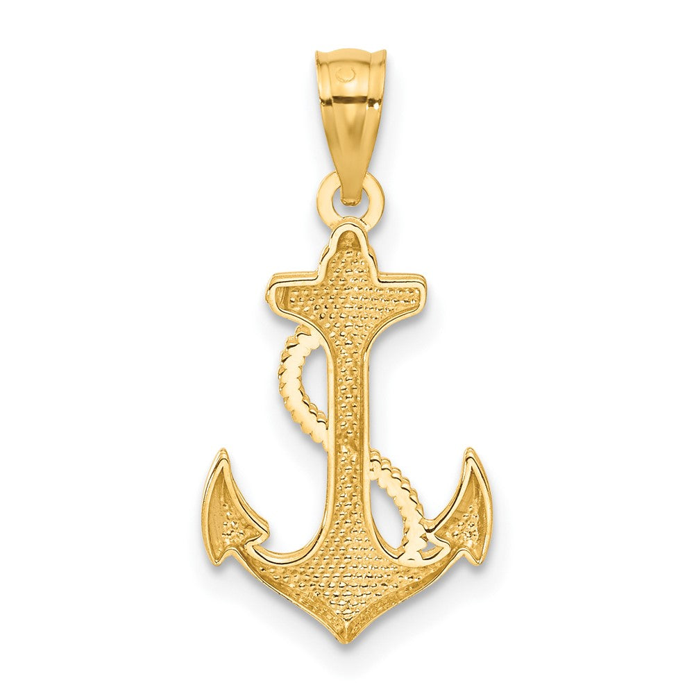 Polished Anchor with Rope Pendant - WBC