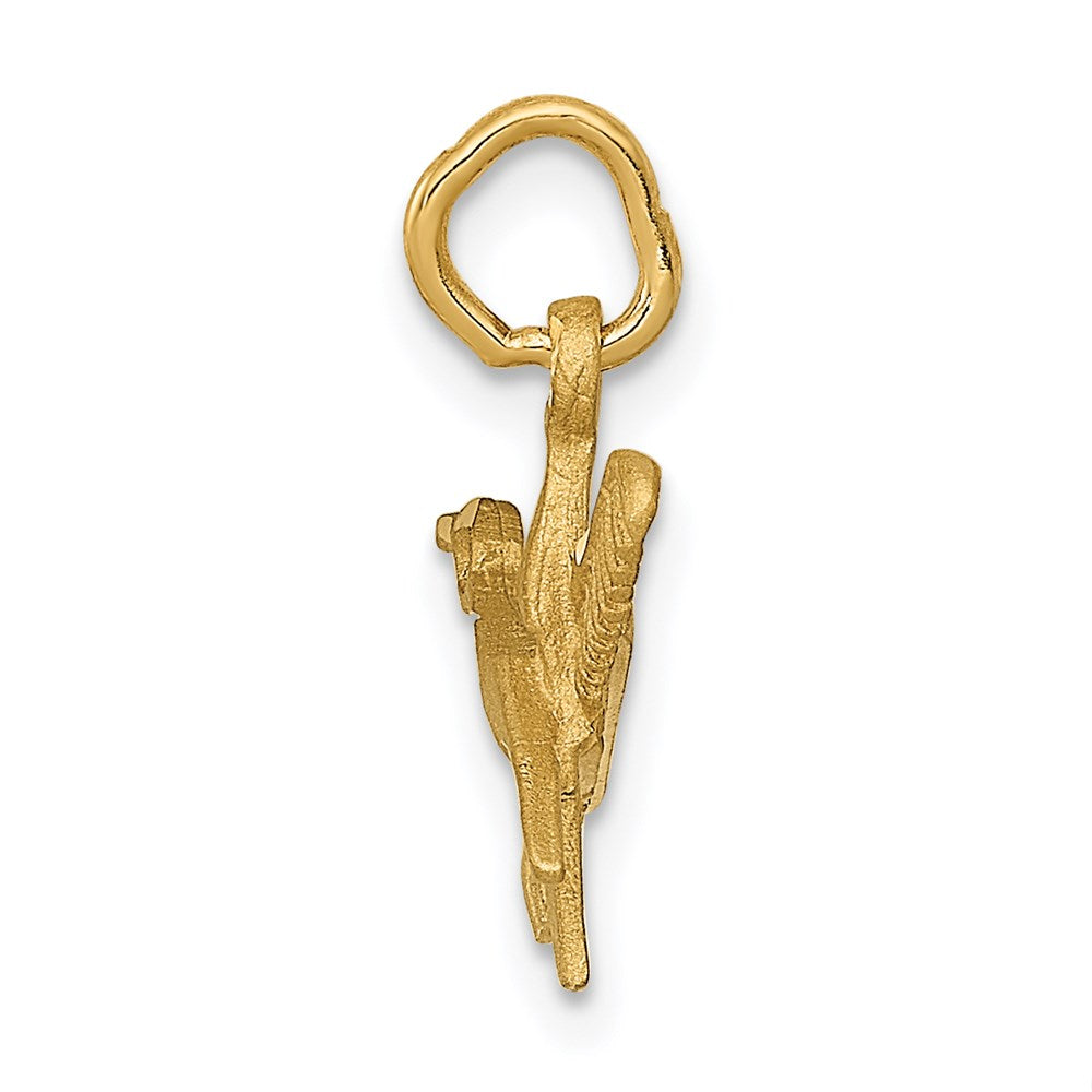Satin Diamond-cut Comb and Scissors Charm - WBC