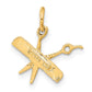 Satin Diamond-cut Comb and Scissors Charm - WBC