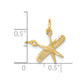 Satin Diamond-cut Comb and Scissors Charm - WBC