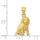 Satin Diamond-cut Dog Charm - WBC