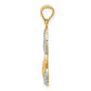 and Rhodium LOVE Angel Pendant - WBC