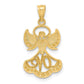 and Rhodium LOVE Angel Pendant - WBC