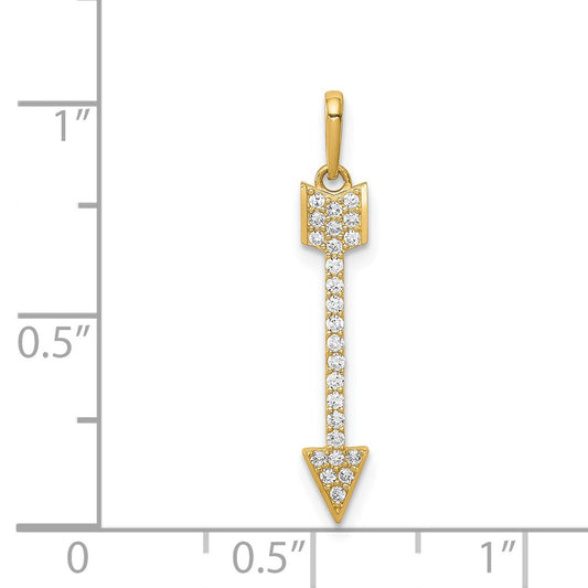 Arrow CZ Pendant - WBC