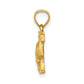 Satin Diamond-cut Camel Pendant - WBC