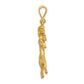 Satin Diamond-cut Aries Zodiac Charm - WBC