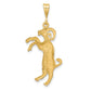 Satin Diamond-cut Aries Zodiac Charm - WBC