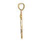 and Rhodium Infinity Angel Pendant - WBC