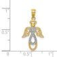 and Rhodium Infinity Angel Pendant - WBC