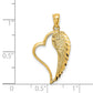 Polished Heart and Wing Pendant - WBC