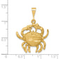 Satin Diamond-cut Cancer Zodiac Charm - WBC