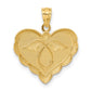 Angel in Heart Scalloped Edge Pendant - WBC