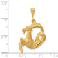 Satin Diamond-cut Capricorn Zodiac Charm - WBC