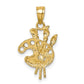 Diamond-cut Artists Paint Palette Pendant - WBC