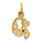 Satin Diamond-cut Capricorn Zodiac Charm - WBC