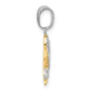 with Rhodium Diamond-cut Hearts and Arrow Pendant - WBC