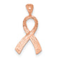 Diamond-cut Awareness Ribbon Pendant - WBC