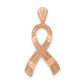 Diamond-cut Awareness Ribbon Pendant - WBC
