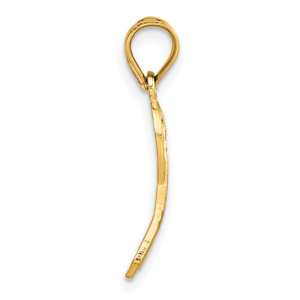 Diamond-cut Awareness Ribbon Pendant - WBC