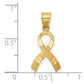 Diamond-cut Awareness Ribbon Pendant - WBC