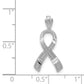 Diamond-cut Awareness Ribbon Pendant - WBC