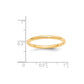 Standard Weight Comfort Fit Wedding Band - WBC