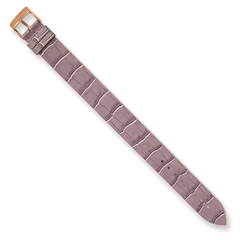 Moog Rose-pltd Lavender Croco Texture Polished Calf Lthr Watch Band