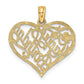 Solid HAPPY BIRTHDAY Heart Charm - WBC