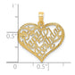Solid HAPPY BIRTHDAY Heart Charm - WBC