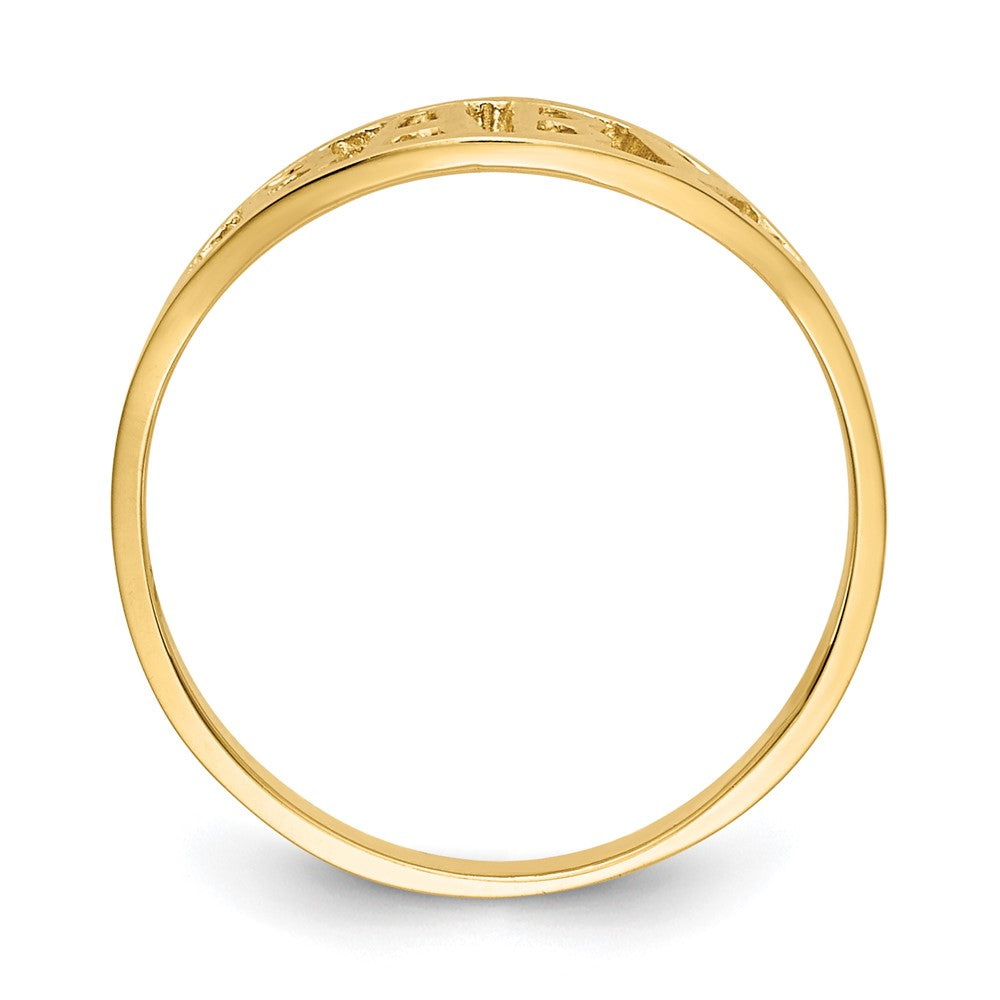Polished BABY Oval Baby / Childs Ring - WBC
