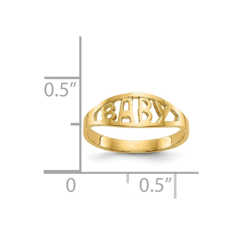 Polished BABY Oval Baby / Childs Ring - WBC