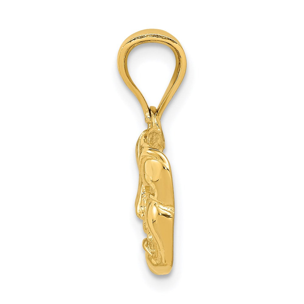 Polished Open-Backed Comedy/Tragedy Pendant - WBC