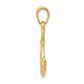 Solid Polished 3-D Anchor with Rope Pendant - WBC