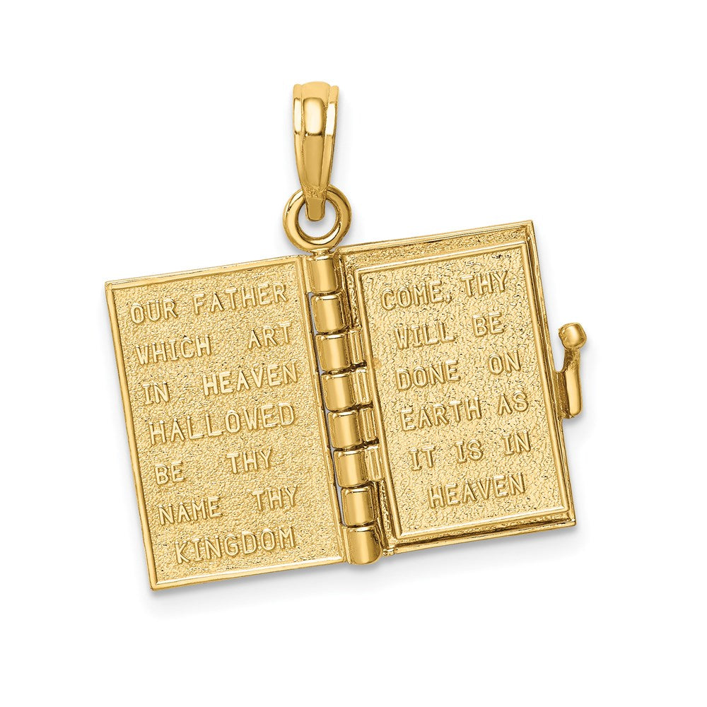 3-D Bible with Lord's Prayer and Moveable Pages Pendant - WBC