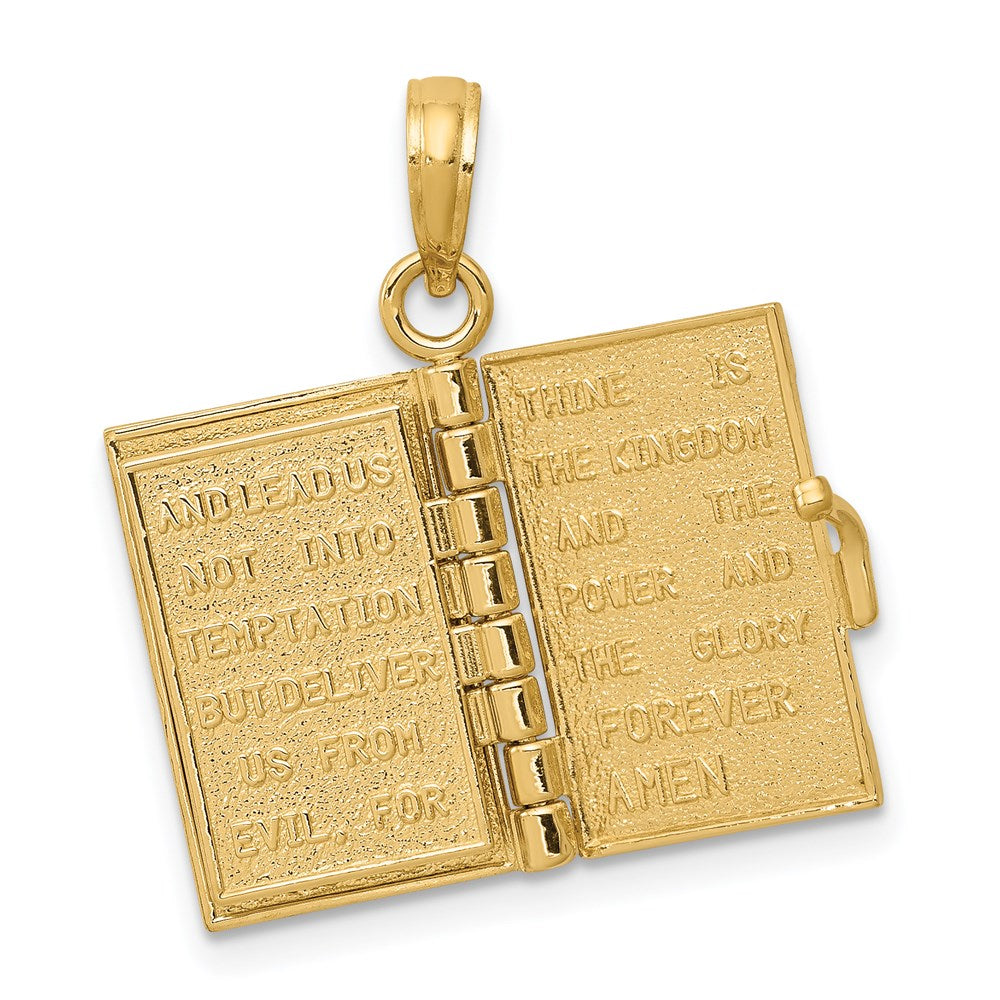 3-D Bible with Lord's Prayer and Moveable Pages Pendant - WBC