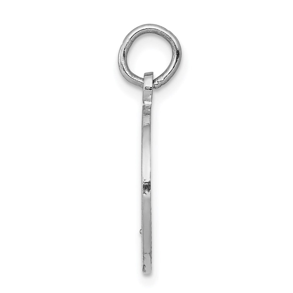 Satin and Polished COMMUNION Round Disc Charm - WBC