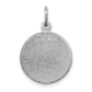 Satin and Polished COMMUNION Round Disc Charm - WBC