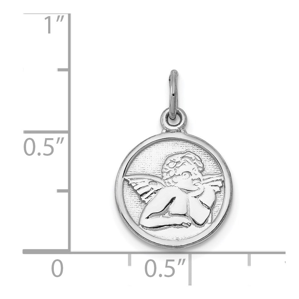 Polished Angel Round Charm - WBC