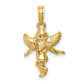 3-D Polished Solid Angel Pendant - WBC