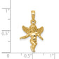 3-D Polished Solid Angel Pendant - WBC