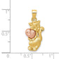 Two-Tone Cat with Heart Charm - WBC